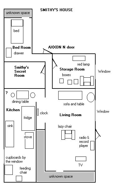 Floor plans to Smithy's house